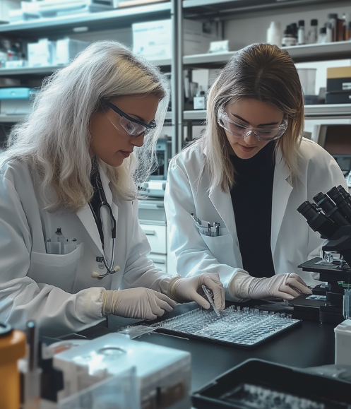 high school medical research intern working with an experienced research advisor on a significant research project high school medical research intern working with an experienced research advisor on a significant research project