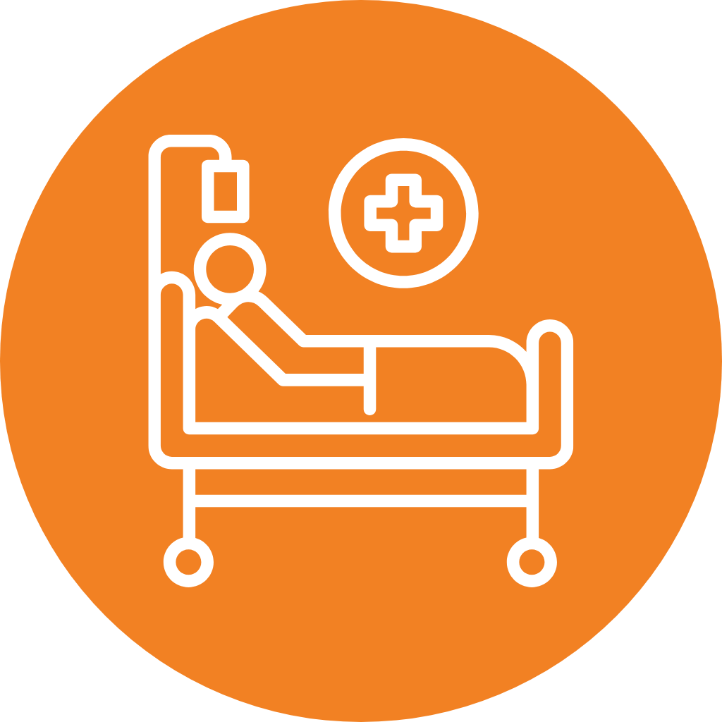 medical internship abroad hospital observation icon