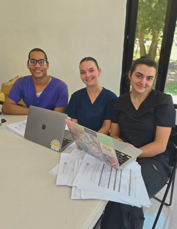 student interns working online medical research project student interns working online medical research project